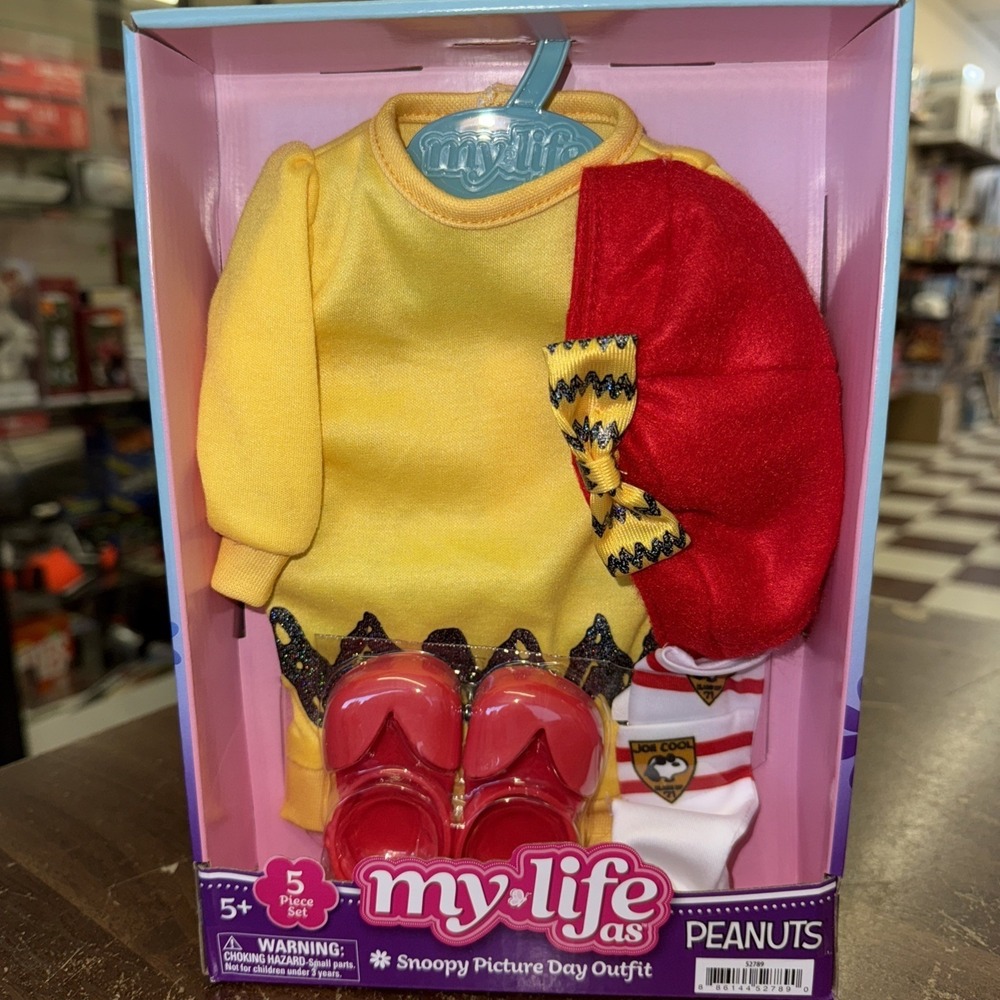 my life as - Snoopy picture day outfit - new in package - fits 18" dolls